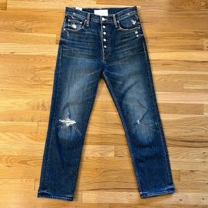 Mother Denim The Pixie Tomcat Ankle in wash/color Born To Bite Size 27 EUC